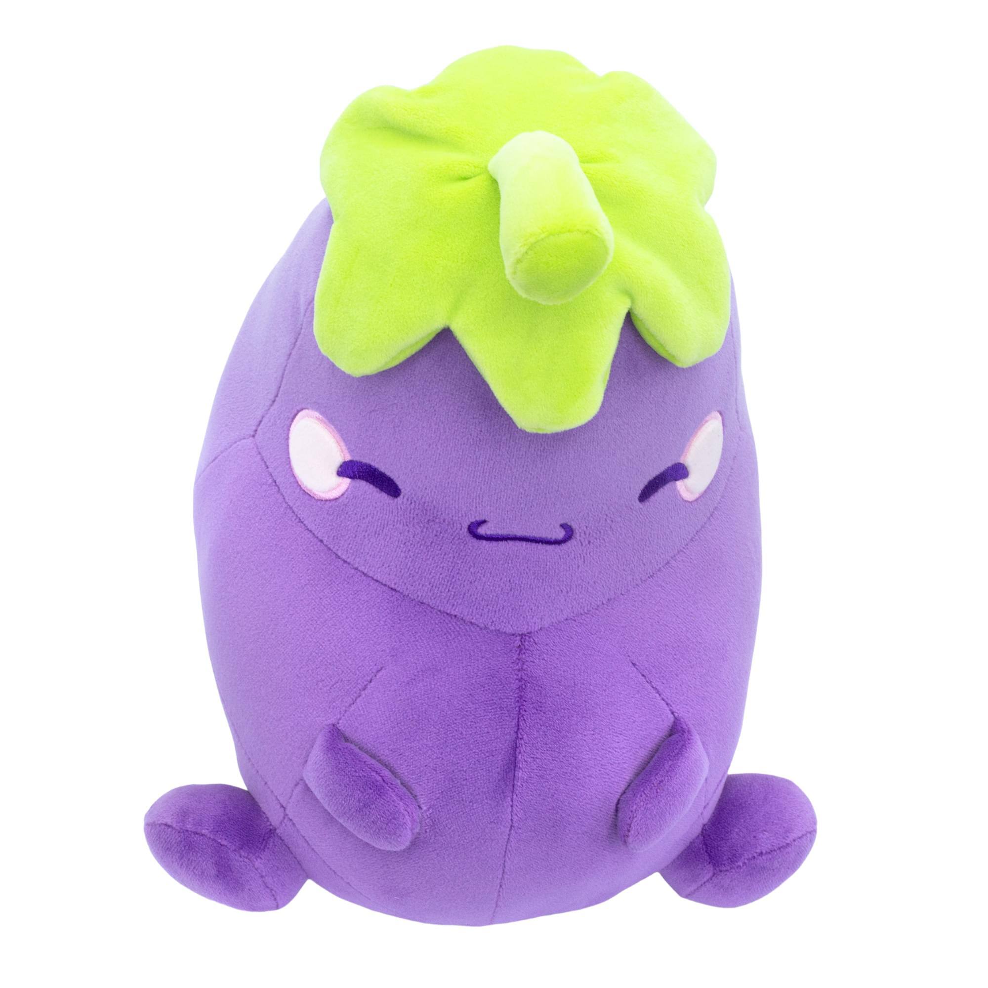Alt View 10. Toynk - MochiOshis Eggplant 10-Inch Character Plush Toy | Murasaki Nasukkoshi - Purple.