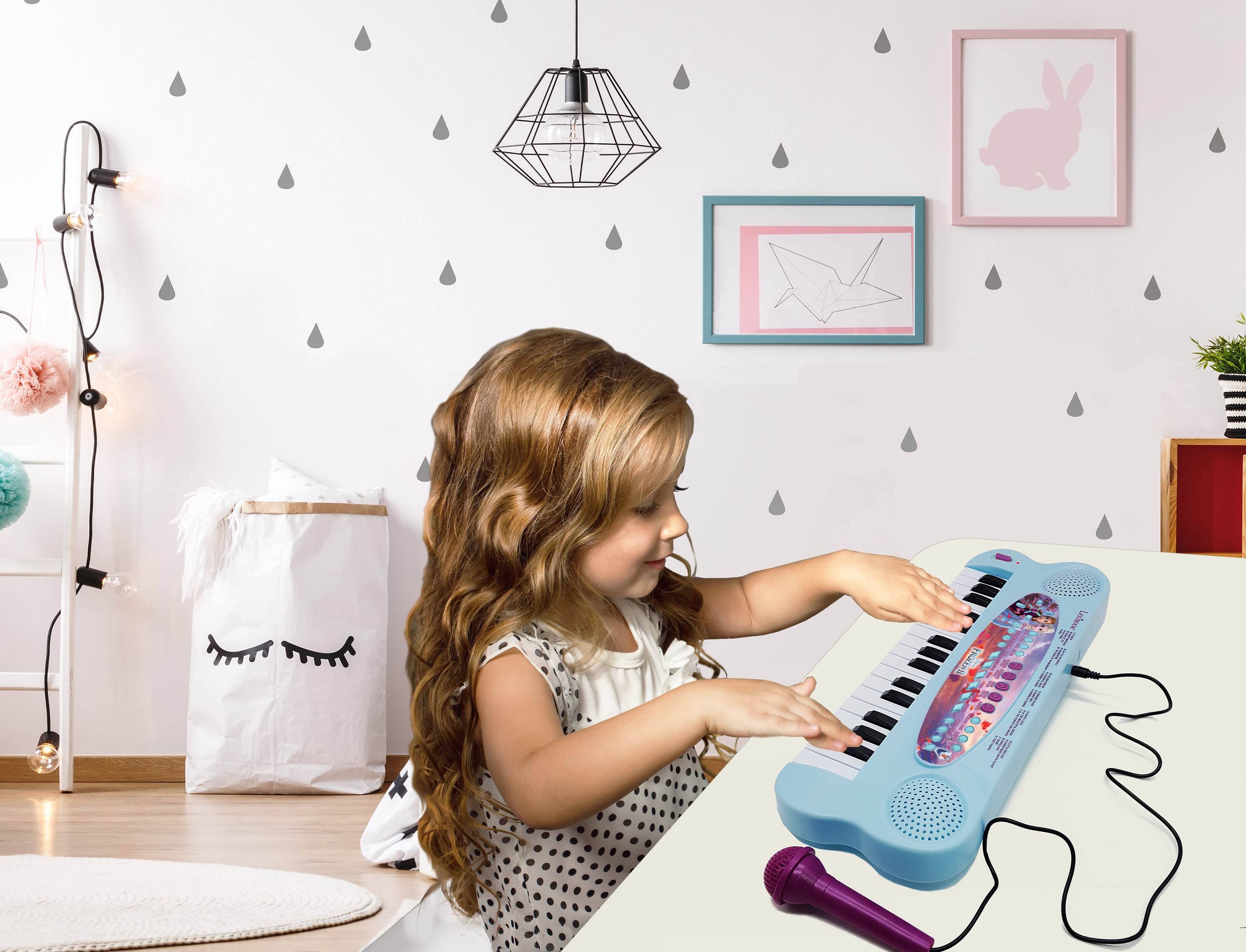 Alt View 3. Lexibook - Disney Frozen Electronic Piano Keyboard with Mic (32 Keys).