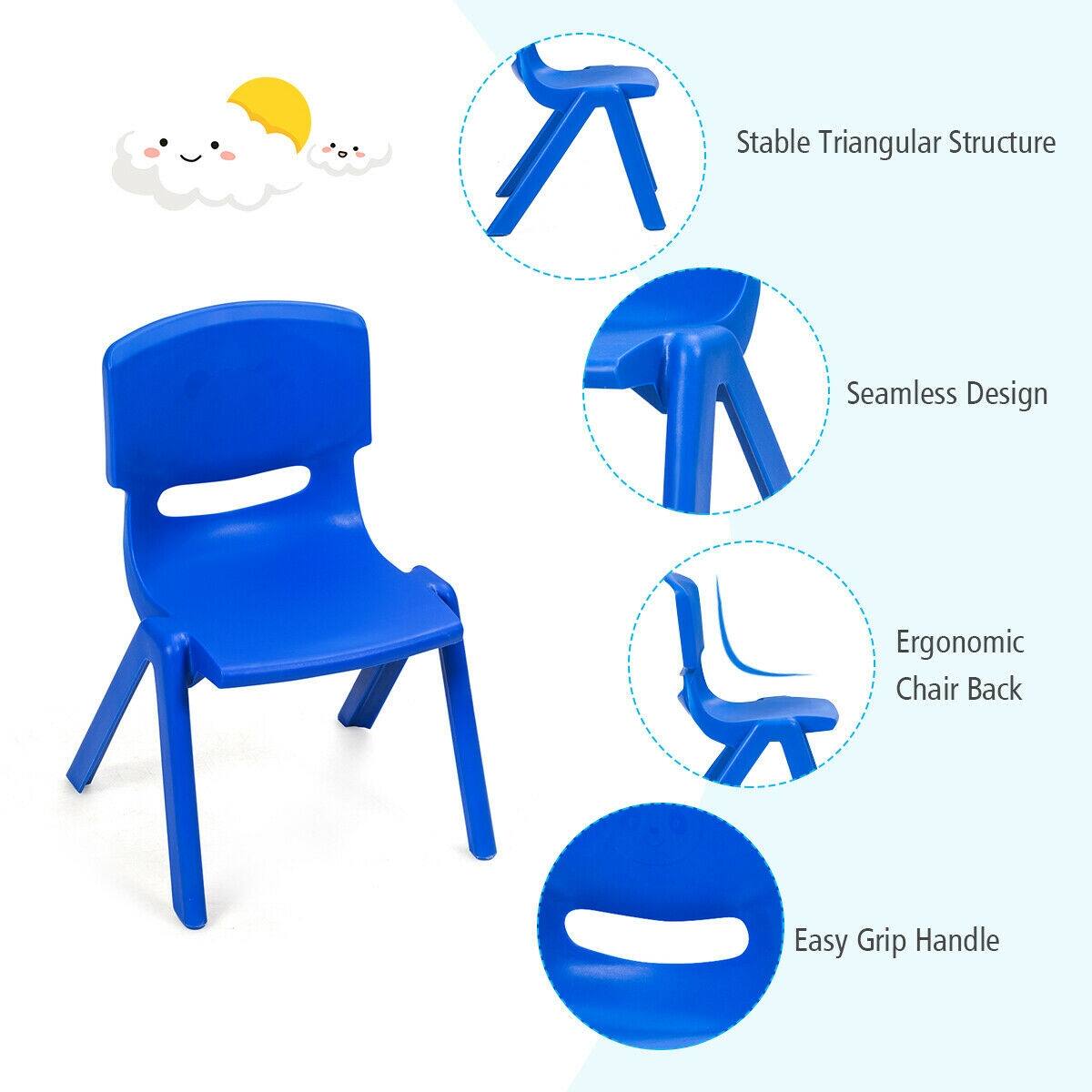 Stable Triangular Structure, Seamless Design, Ergonomic Chair Back, Easy Grip Handle