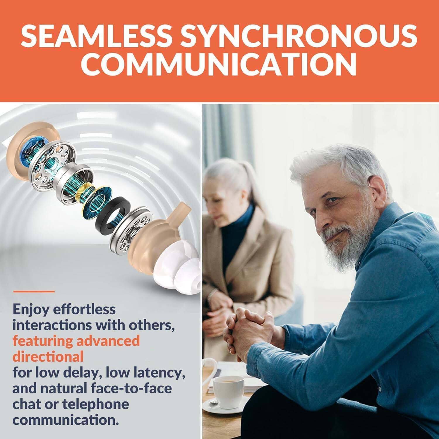 SEAMLESS SYNCHRONOUS COMMUNICATION

Enjoy effortless interactions with others, featuring advanced directional for low delay, low latency, and natural face-to-face chat or telephone communication.