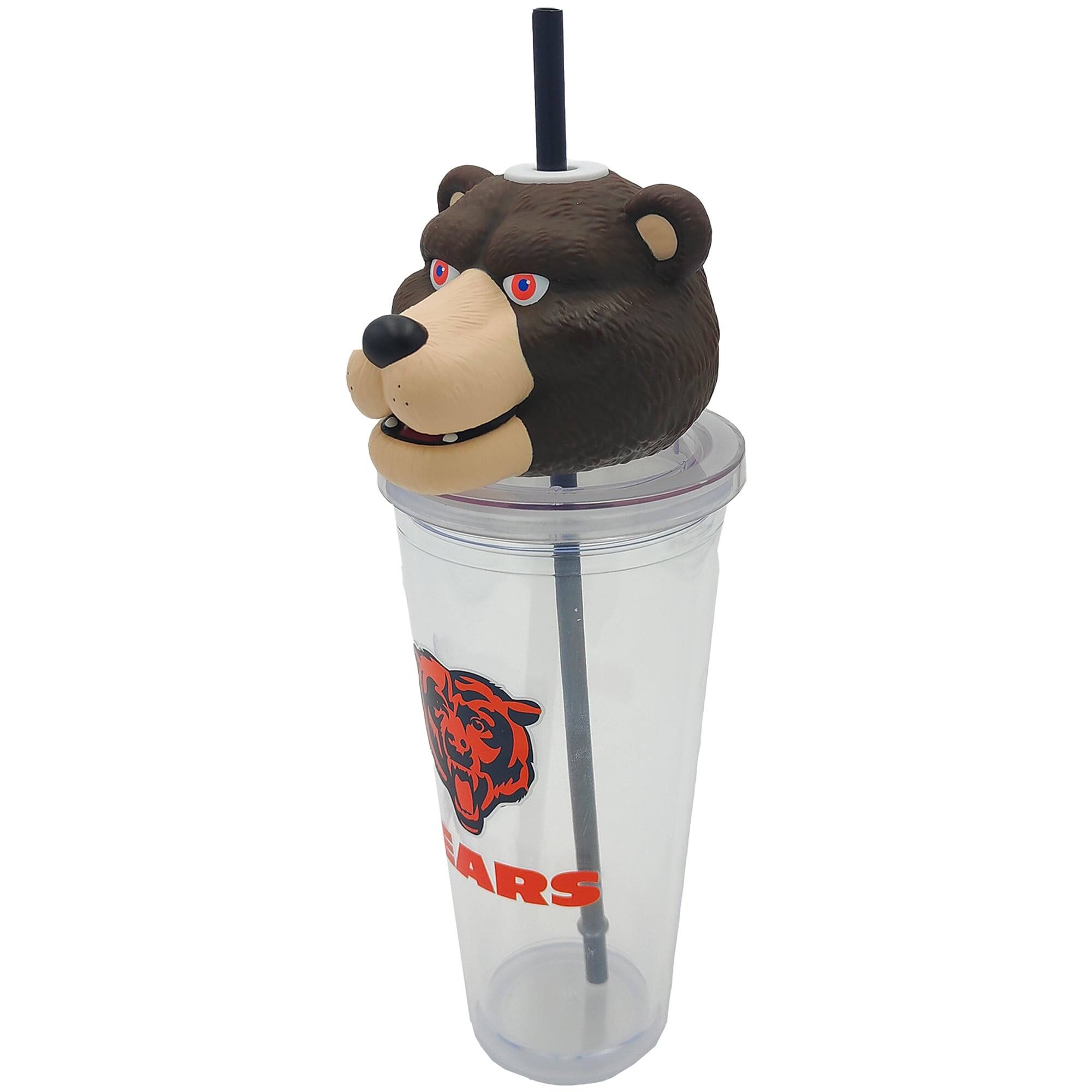 Alt View 1. Pegasus - Chicago Bears Mascot Lid 24oz. Sipper Cup - Multicolor.