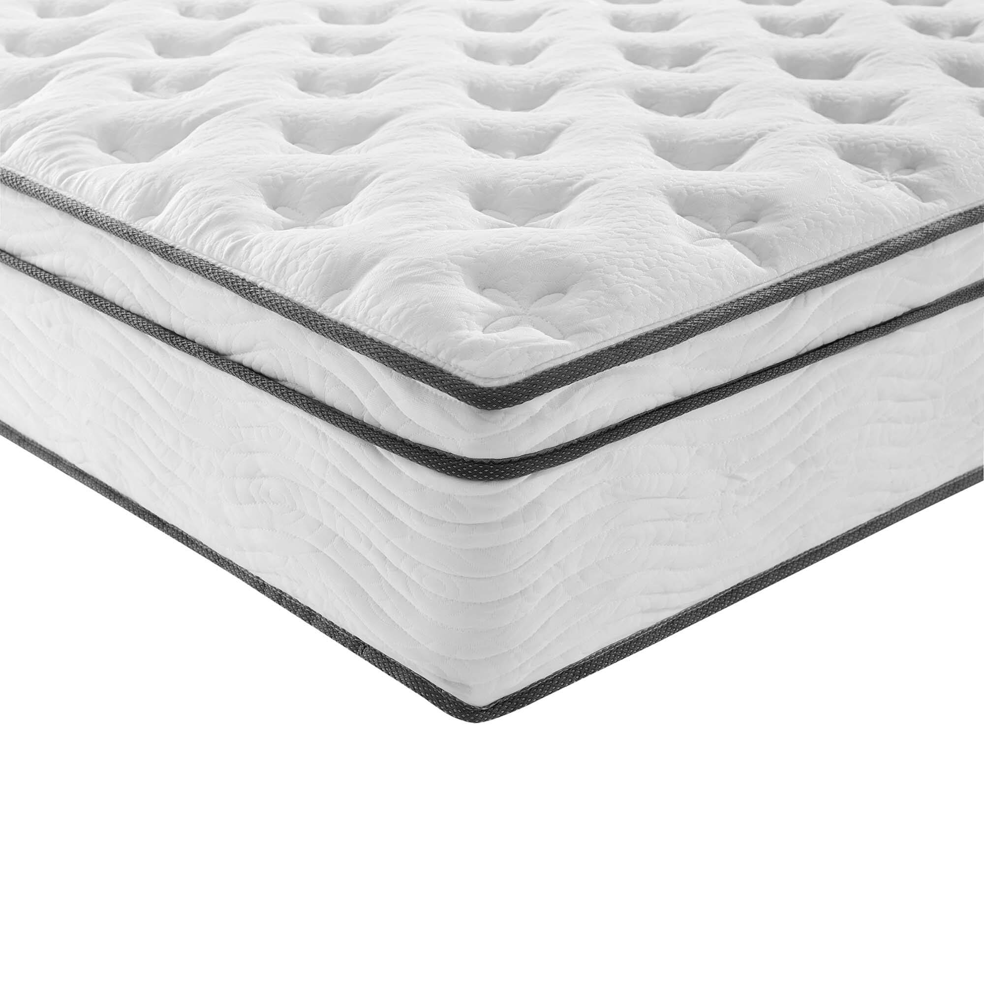 Alt View 8. Modway - Jenna 14" Innerspring and Foam Queen Mattress by Modway - White.