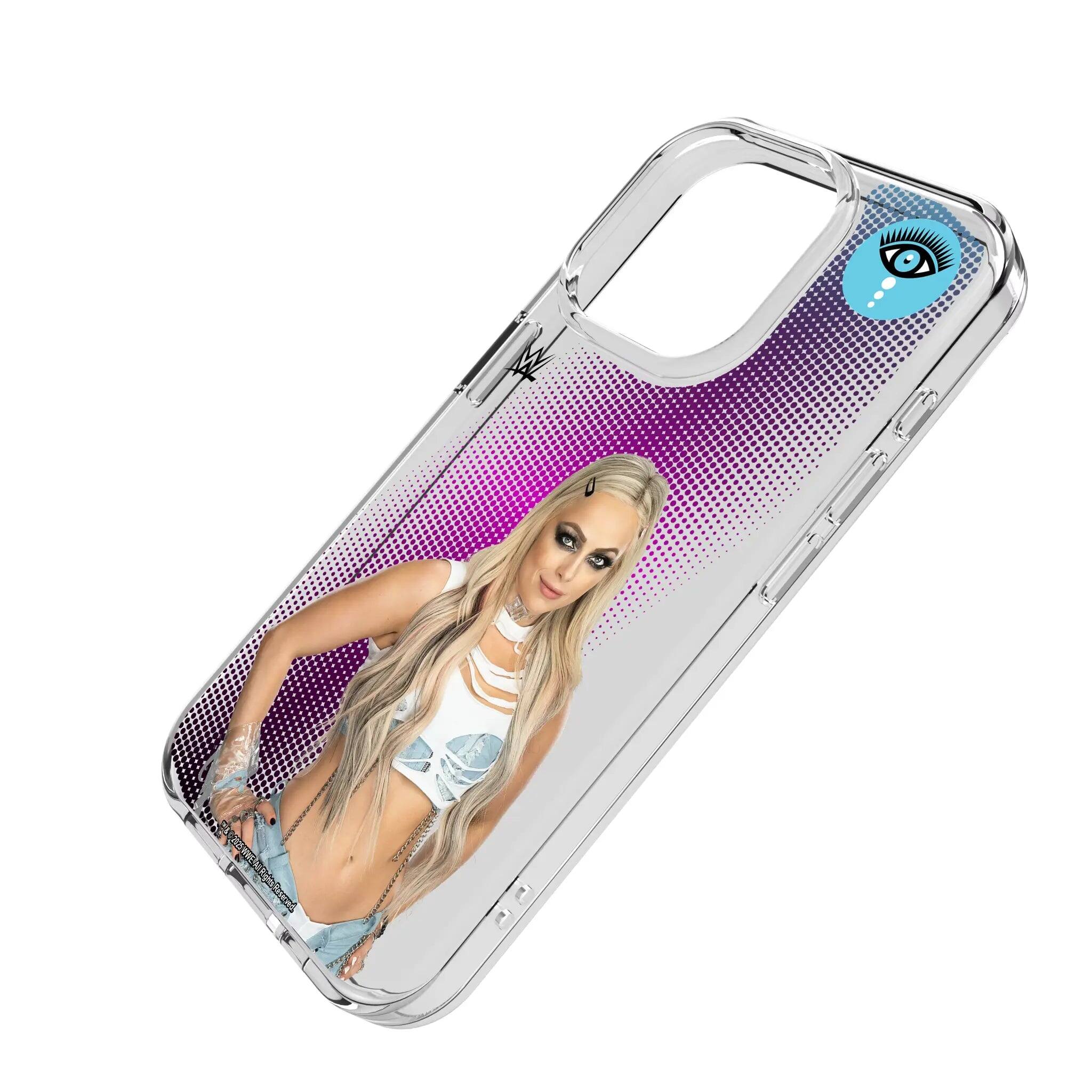 Angle. Keyscaper - WWE Superstar Clear Phone Case - Apple iPhone 15 - Liv Morgan.