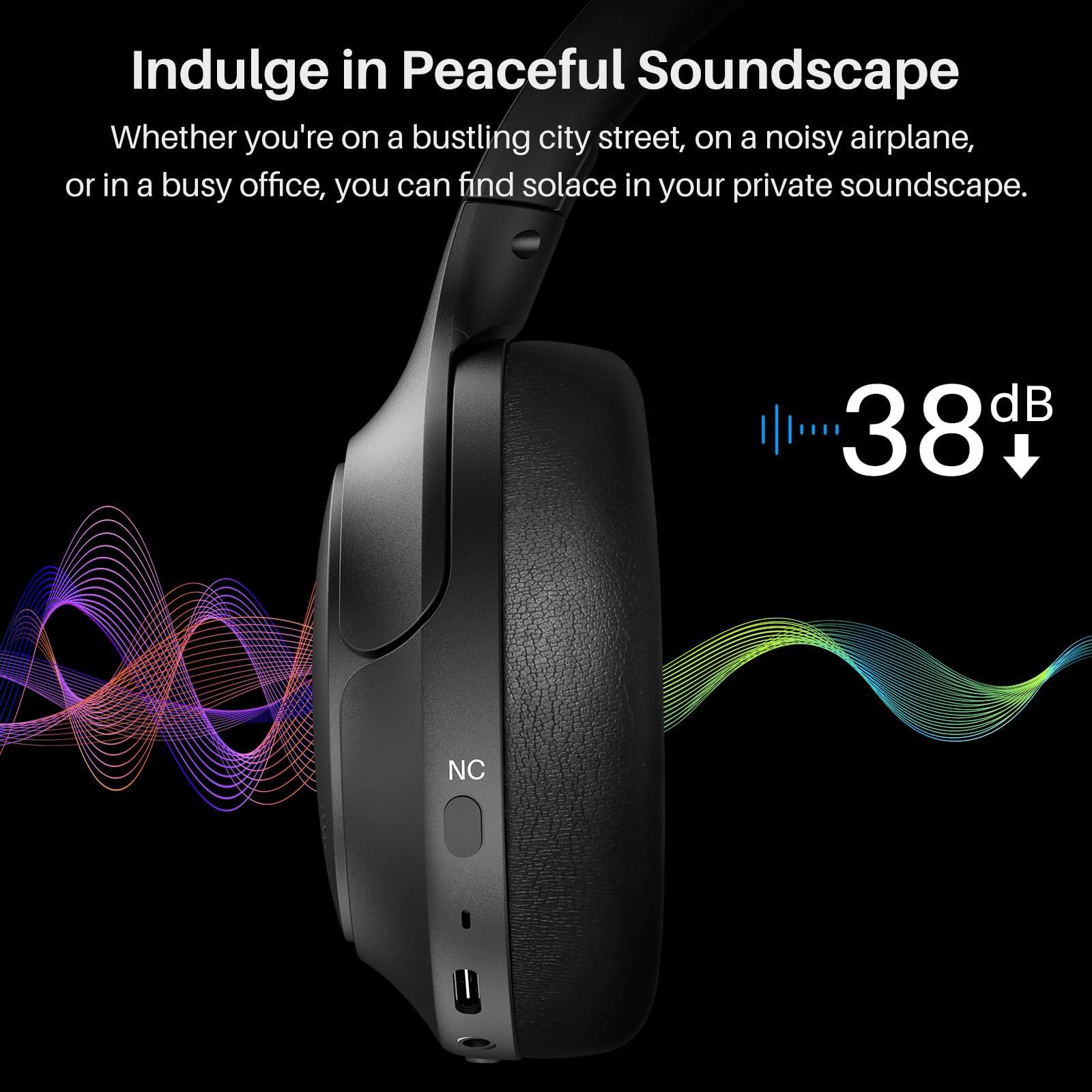 Indulge in Peaceful Soundscape

Whether you're on a bustling city street, on a noisy airplane, or in a busy office, you can find solace in your private soundscape.

38 dB NC
