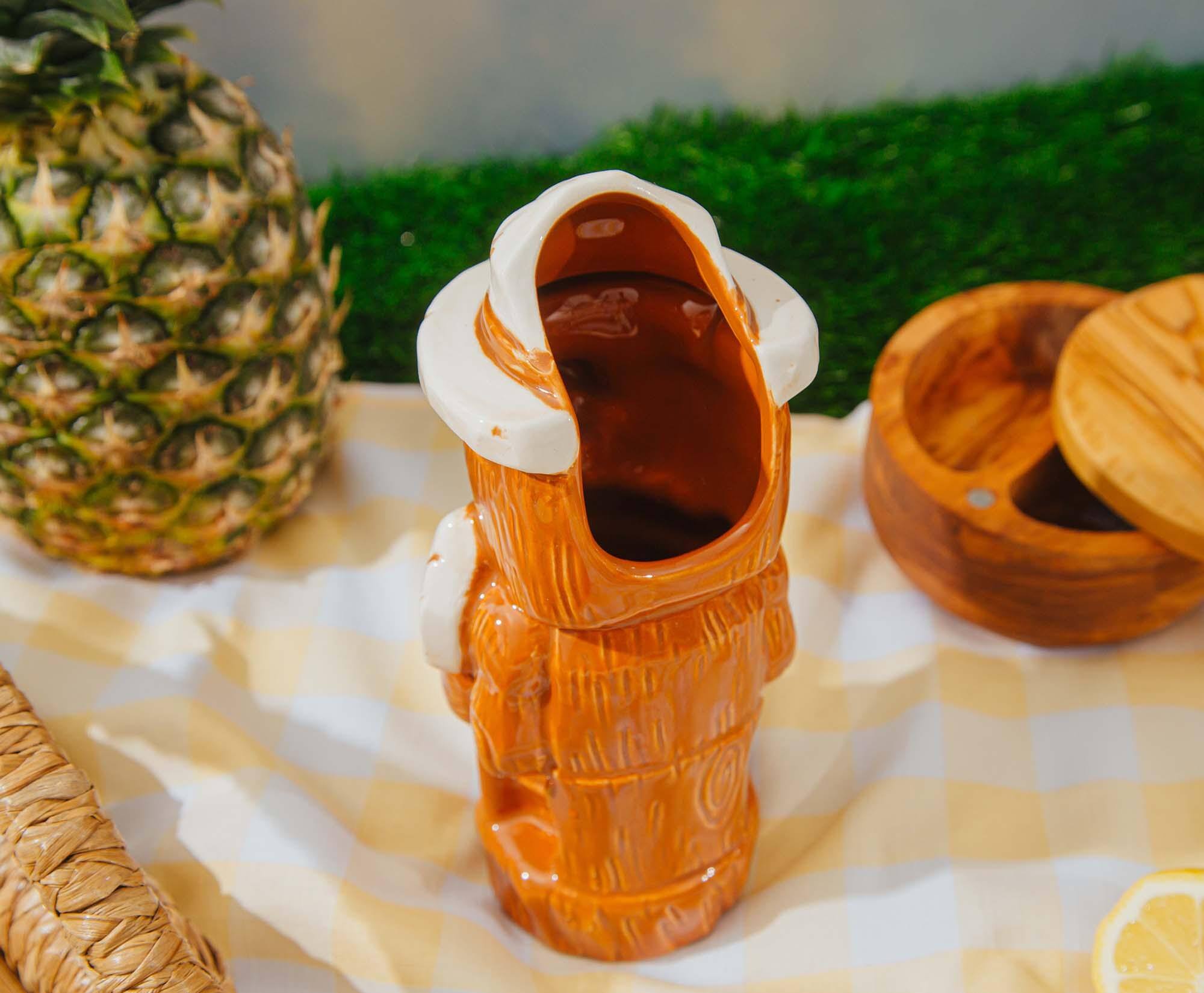 Alt View 4. ThinkGeek - Geeki Tikis Smokey Bear Ceramic Mug | Holds 14 Ounces - Brown.