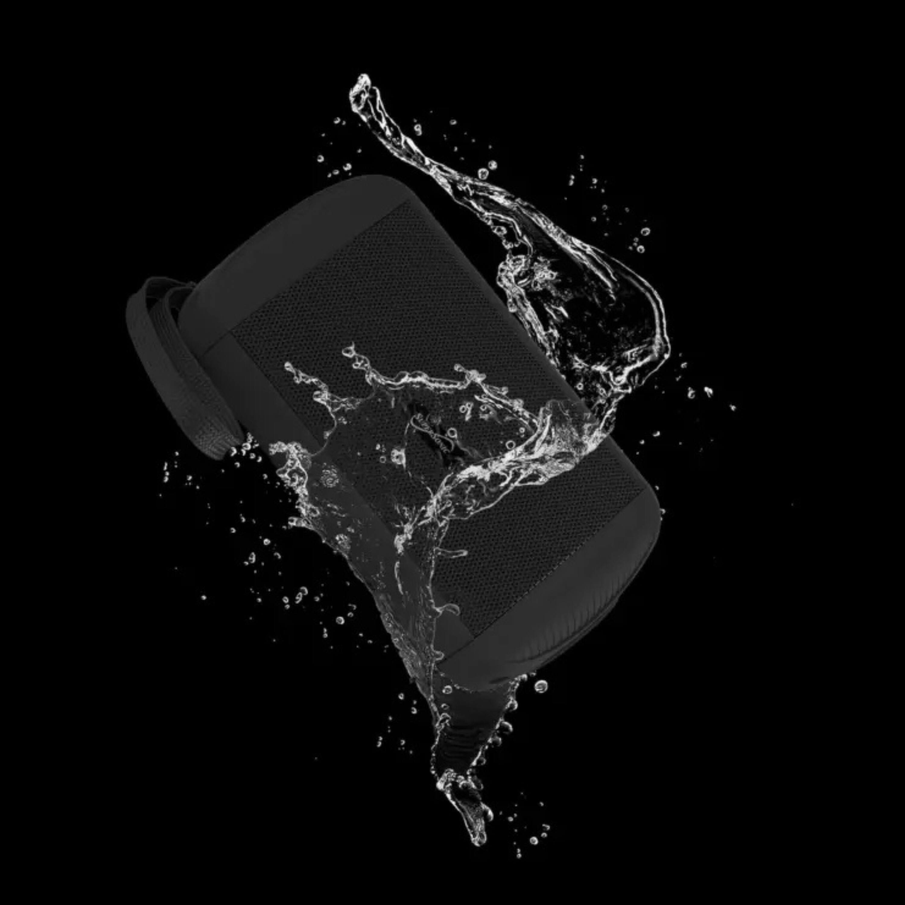Angle. Kitcheniva - Portable BT Speaker Water-Resistant with True Wireless Technology Black - Black.
