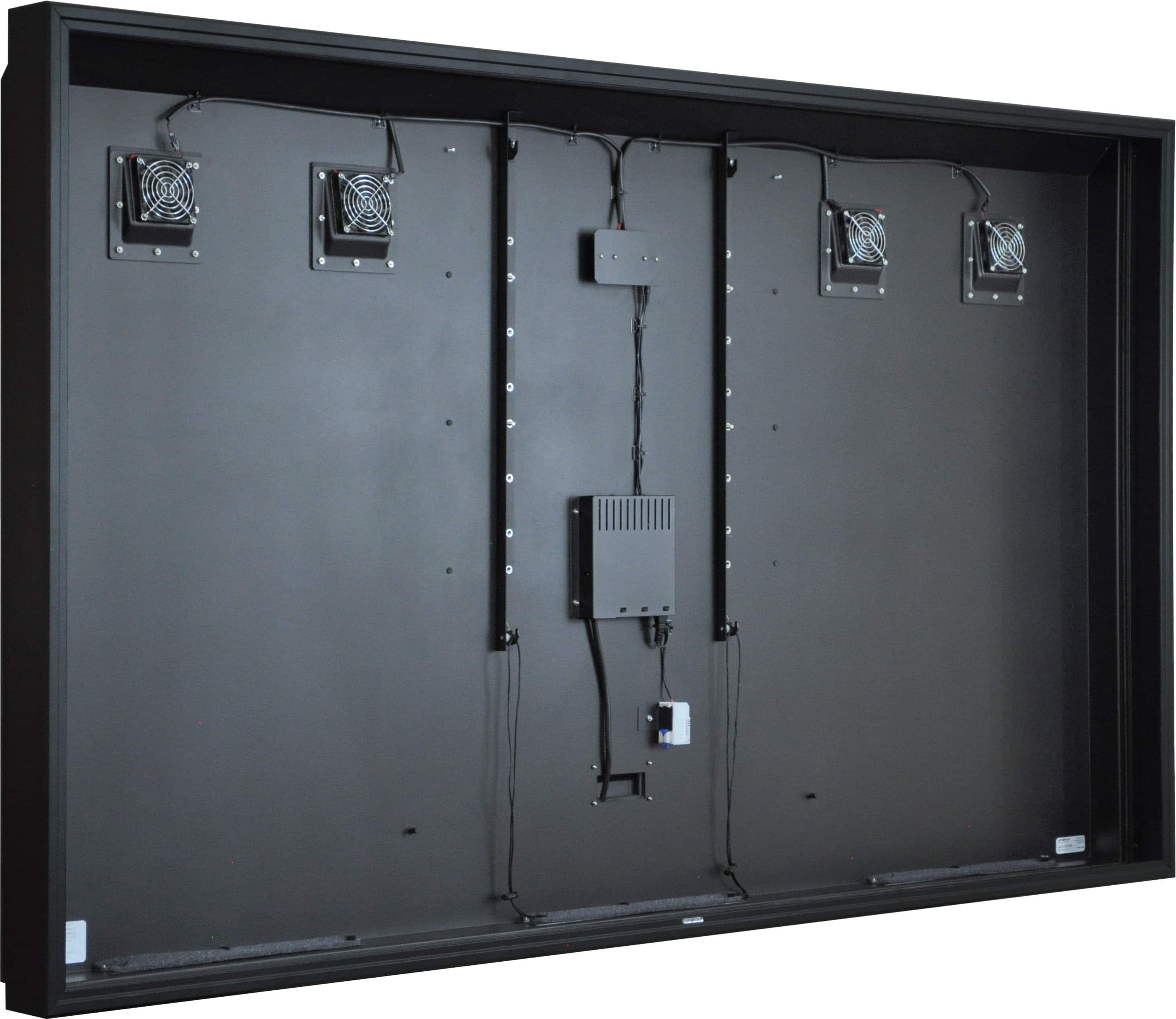 Apollo Enclosures - Apollo 86" Deluxe Outdoor TV Enclosure for 80" to 86" TVs, Quality Aluminum Construction, UL/CSA certified for safety - Black - Angle_Zoom