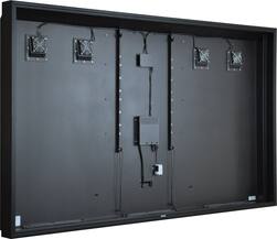 Apollo Enclosures - Apollo 86" Deluxe Outdoor TV Enclosure for 80" to 86" TVs, Quality Aluminum Construction, UL/CSA certified for safety - Black - Angle_Zoom