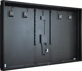 Apollo Enclosures - Apollo 86" Deluxe Outdoor TV Enclosure for 80" to 86" TVs, Quality Aluminum Construction, UL/CSA certified for safety - Black