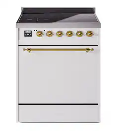 ILVE - Nostalgie II 30 inch Induction Range with 4 Induction Elements - White