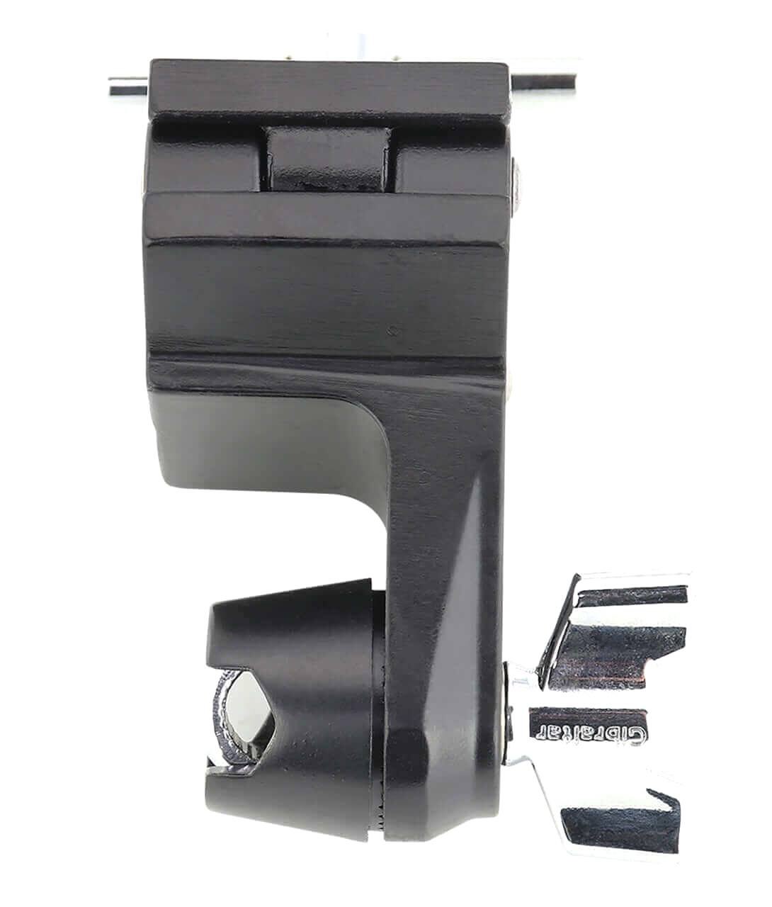 Back. Gibraltar Hardware - Road Series 1.5" Ratchet Arm Drum Rack Multi Clamp with 12.7mm Eyebolt, Micro-Adjustable Low-Profile Clamp for Rack Bar.