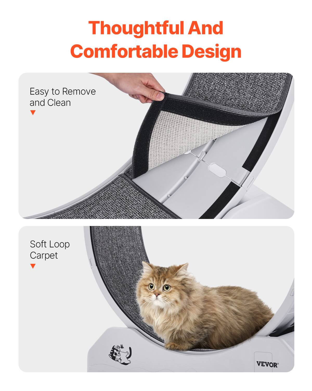 Thoughtful And Comfortable Design

Easy to Remove and Clean

Soft Loop Carpet

VEVOR