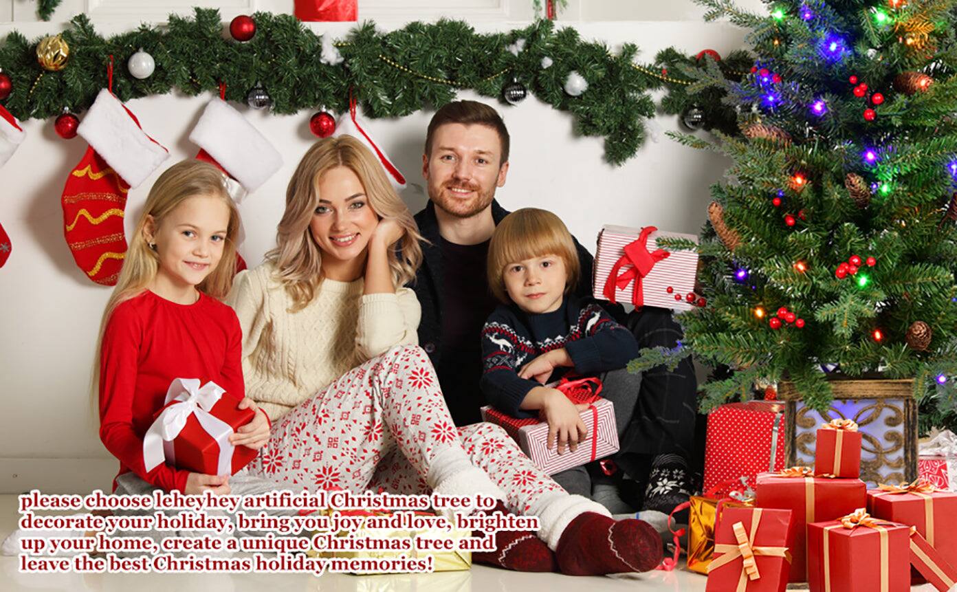 please choose leheyhey artificial Christmas tree to decorate your holiday, bring you joy and love, brighten up your home, create a unique Christmas tree and leave the best Christmas holiday memories!