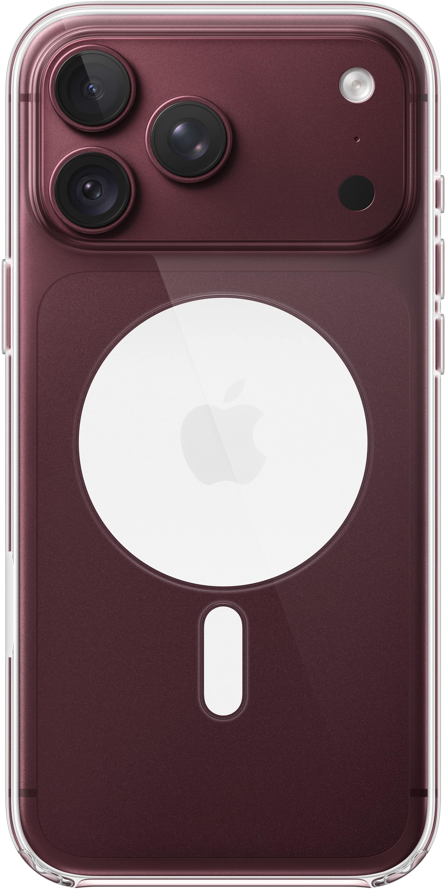 Front. Apple - iPhone 18 Pro Max Case with MagSafe (2026) - Clear.