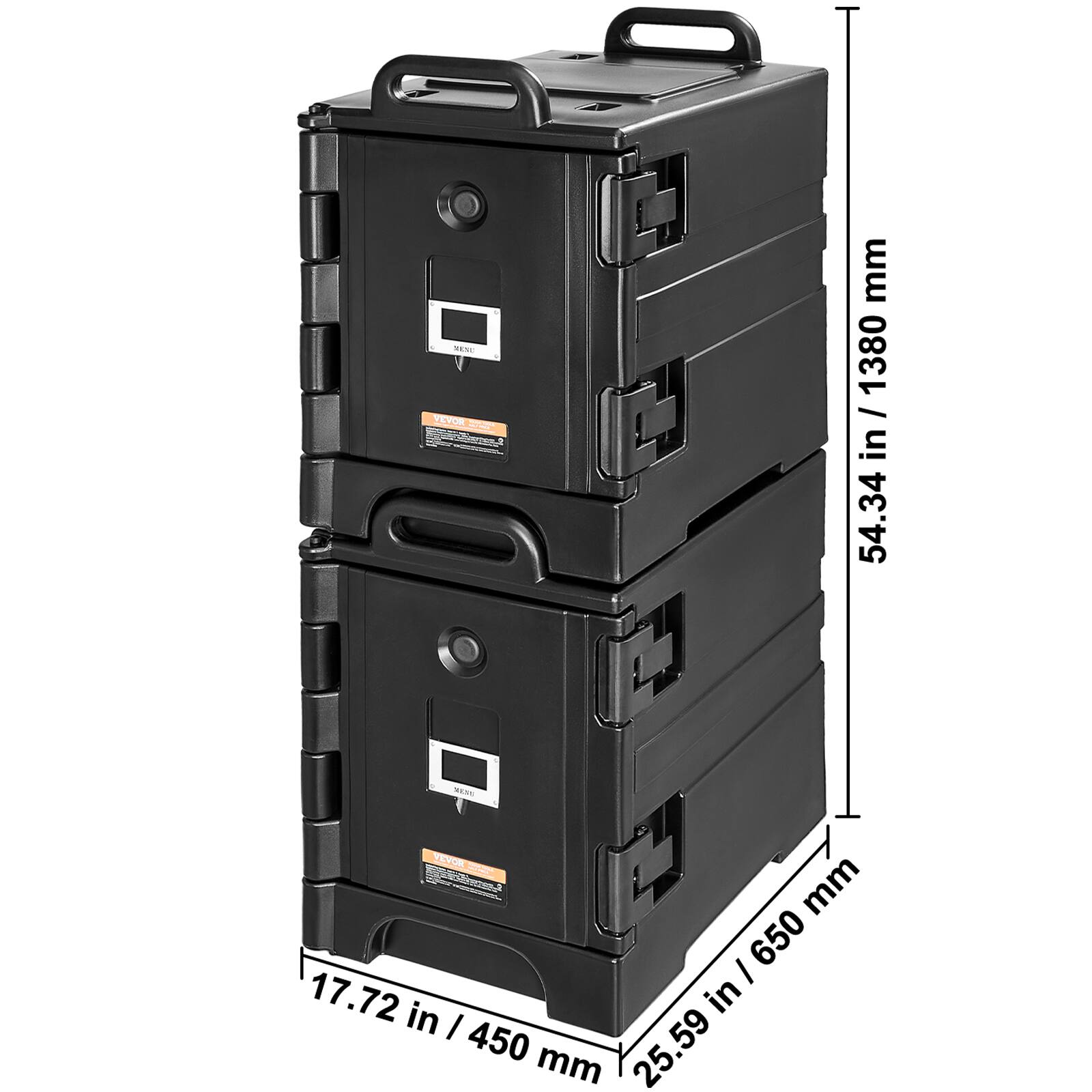 N VENOR n mm 1380 I in/ 54.34  VEPOR  650 mm I 17.72 in in I 450 25.59 mm