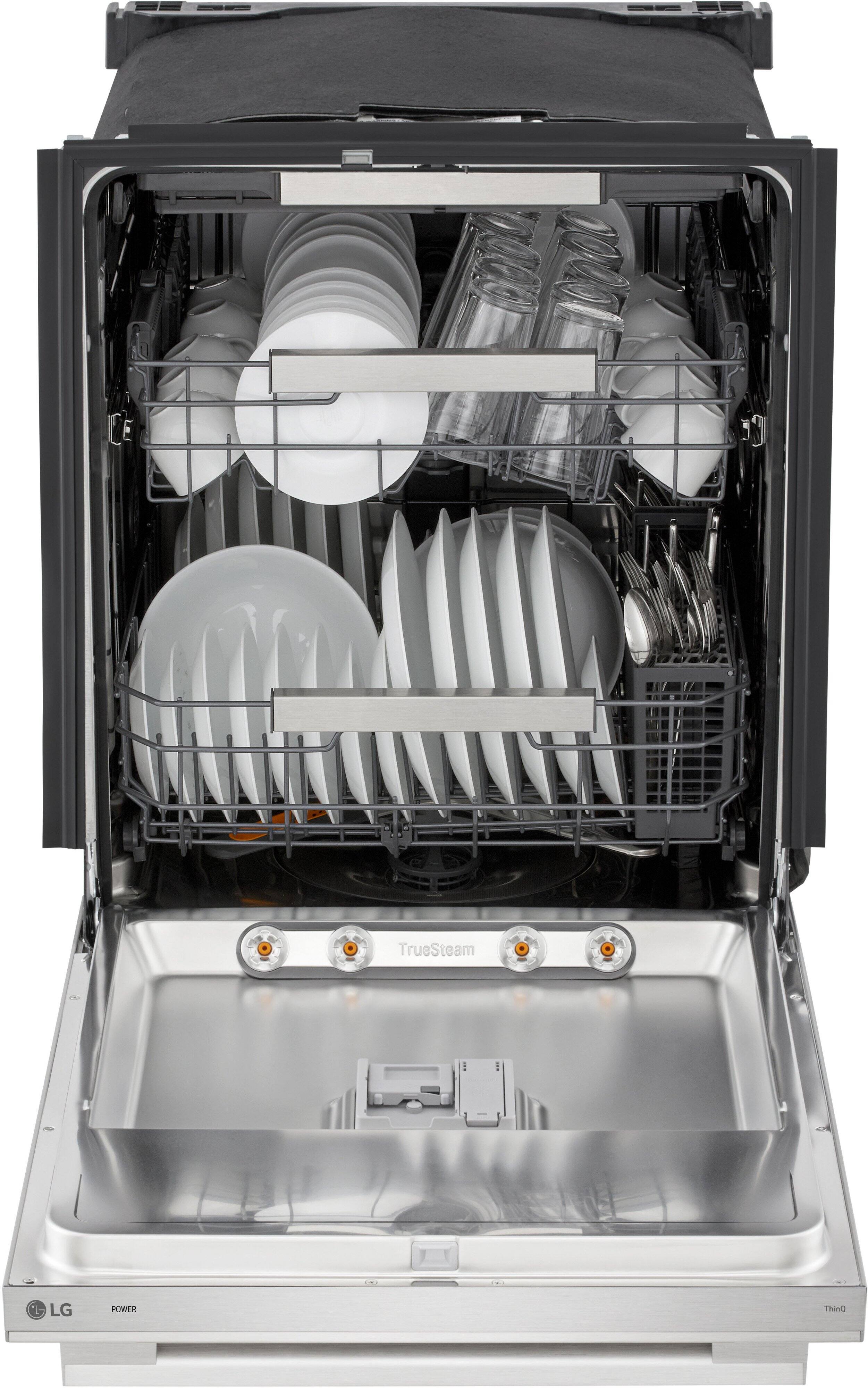 The text on the image is: "TrueSteam LG POWER ThinQ".