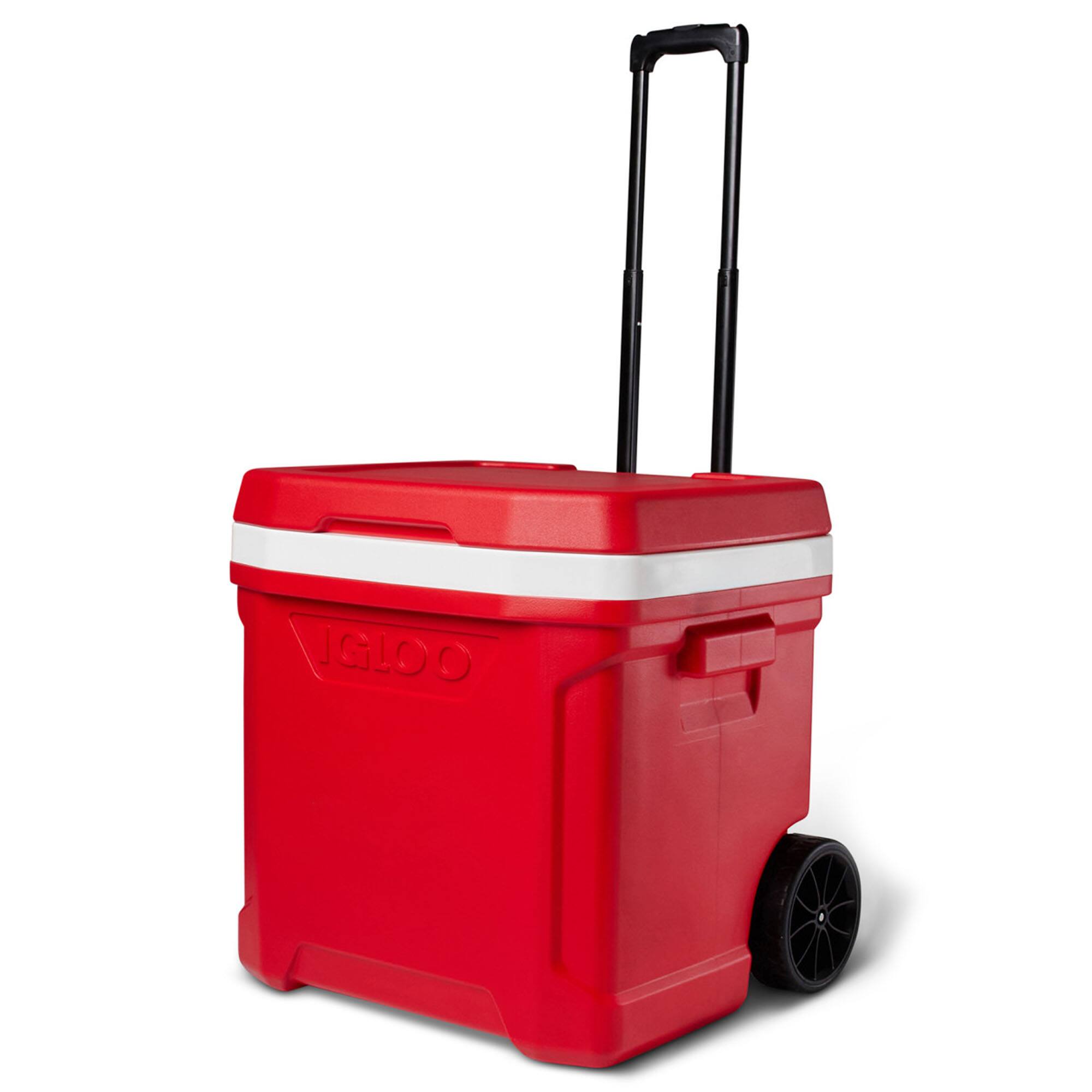 Alt View 2. Igloo - IGLOO Profile II 60 QT Roller Cooler, Red Star - Red Star.