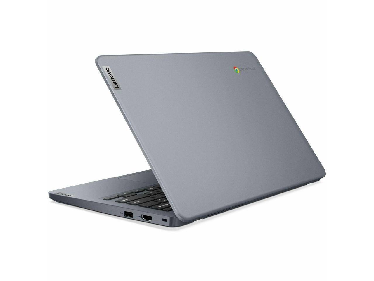 Alt View 5. Lenovo - Lenovo 14e Chromebook Gen 3 14.0" Touch Screen Intel Processor N100 8GB Memory 64 GB SSD Chrome OS 82W6003CUS - Gray.