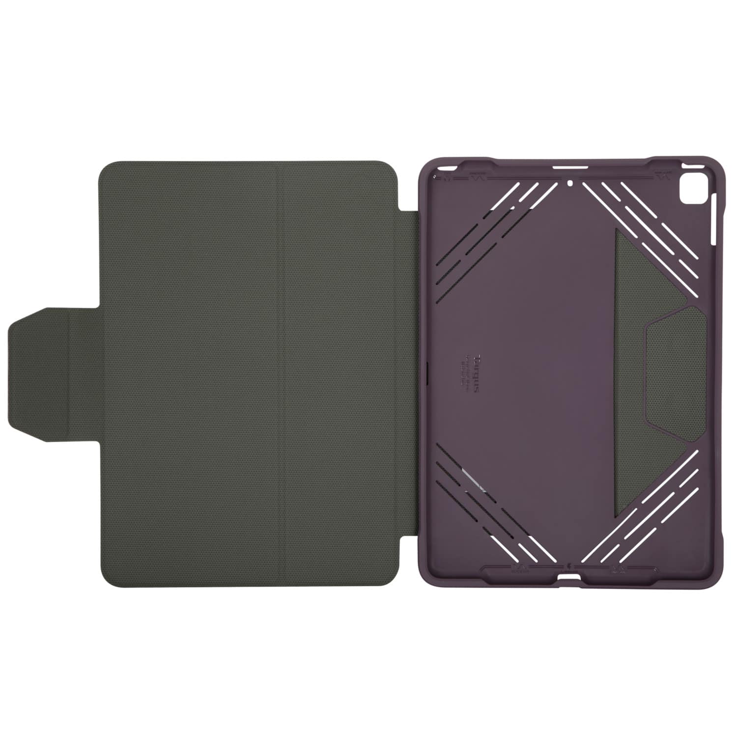Alt View 11. Targus - Pro-Tek Antimicrobial Case for iPad (9th, 8th and 7th gen.) 10.2", iPad Air 10.5", and iPad Pro 10.5" - Purple.