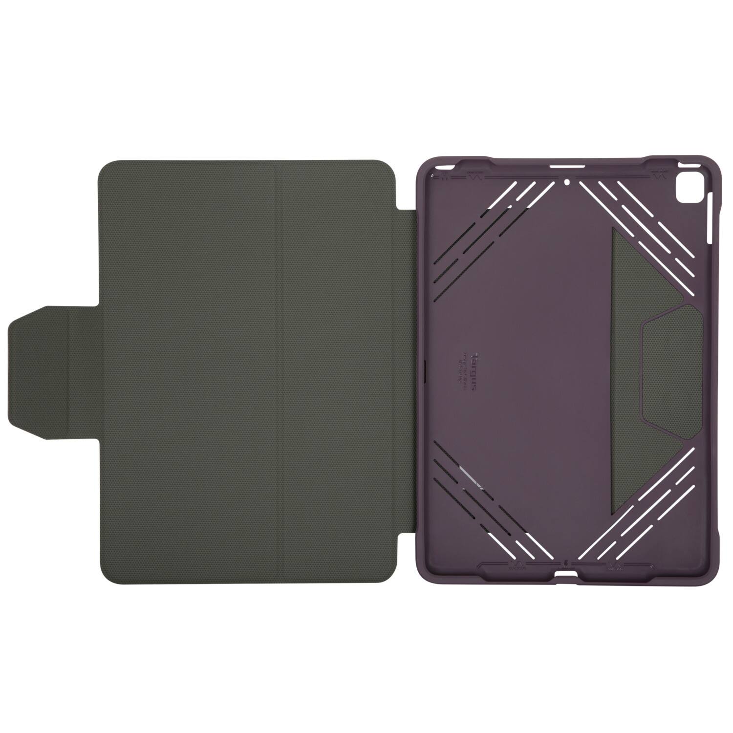 Alt View 11. Targus - Pro-Tek Antimicrobial Case for iPad (9th, 8th and 7th gen.) 10.2", iPad Air 10.5", and iPad Pro 10.5" - Purple.