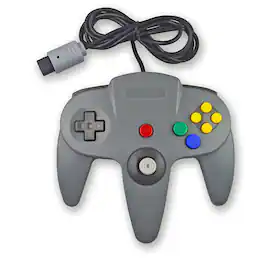 Kitcheniva - Wired Controller Joystick For Nintendo 64 N64 Video Game Console - Gray