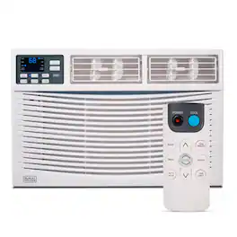 Black+Decker - Window Air Conditioner 8,000 BTU, AC Window Unit Cools Up to 350 Square Feet - White