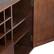 Alt View 16. Simpli Home - Draper Mid Century Sideboard Buffet and Wine Rack - Medium Auburn Brown.