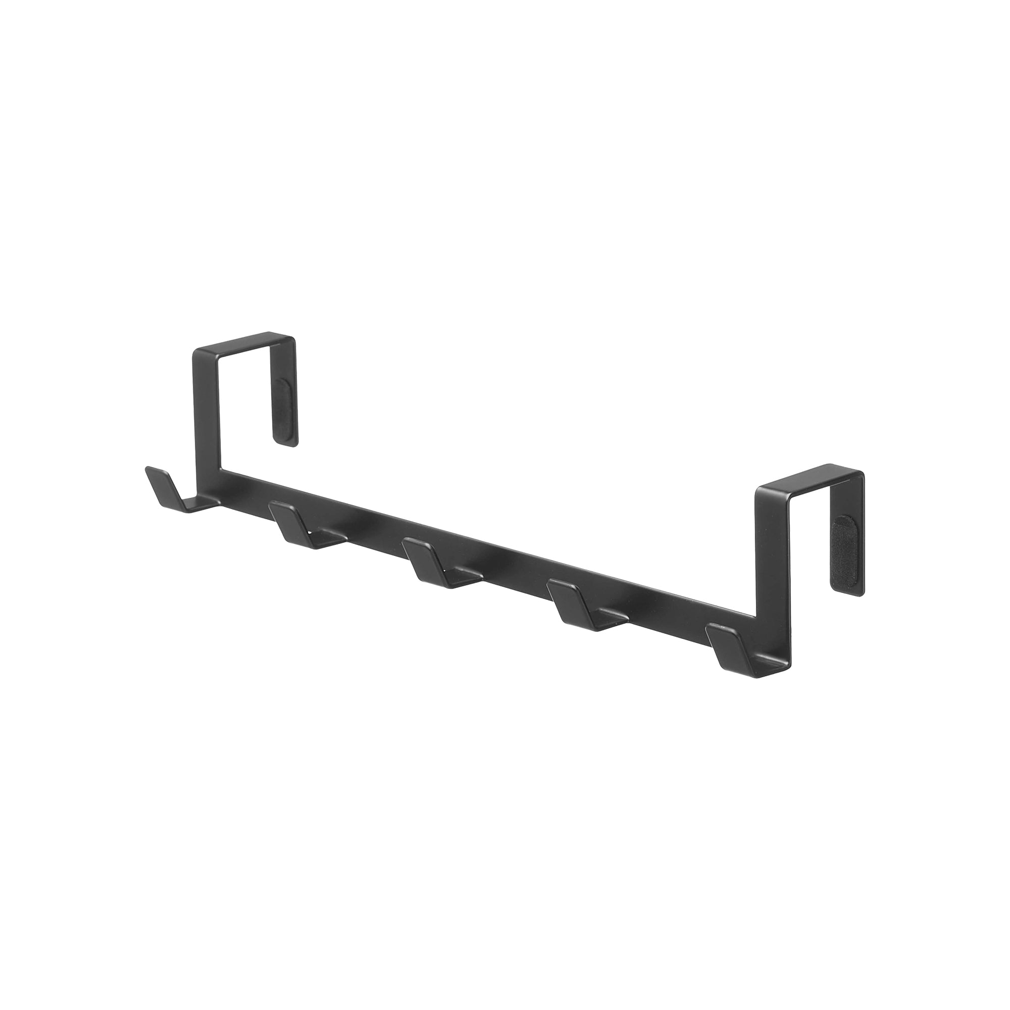 Angle. Yamazaki Home - Over-the-Door Hanger - Steel - Black.