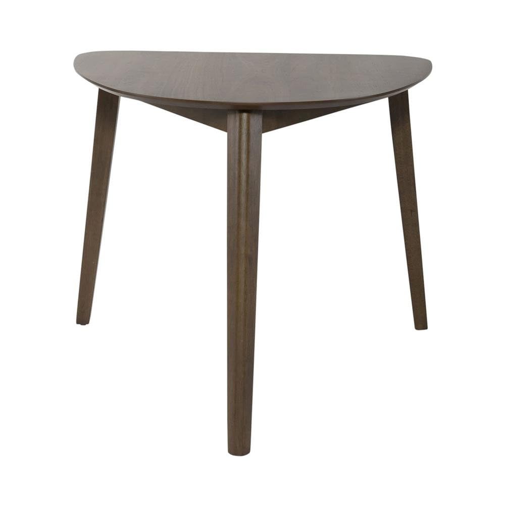Alt View 1. Starlight Canyon Home - Brown Modern Dining Table – Small Round Mid Century Corner Kitchen Table - Brown.