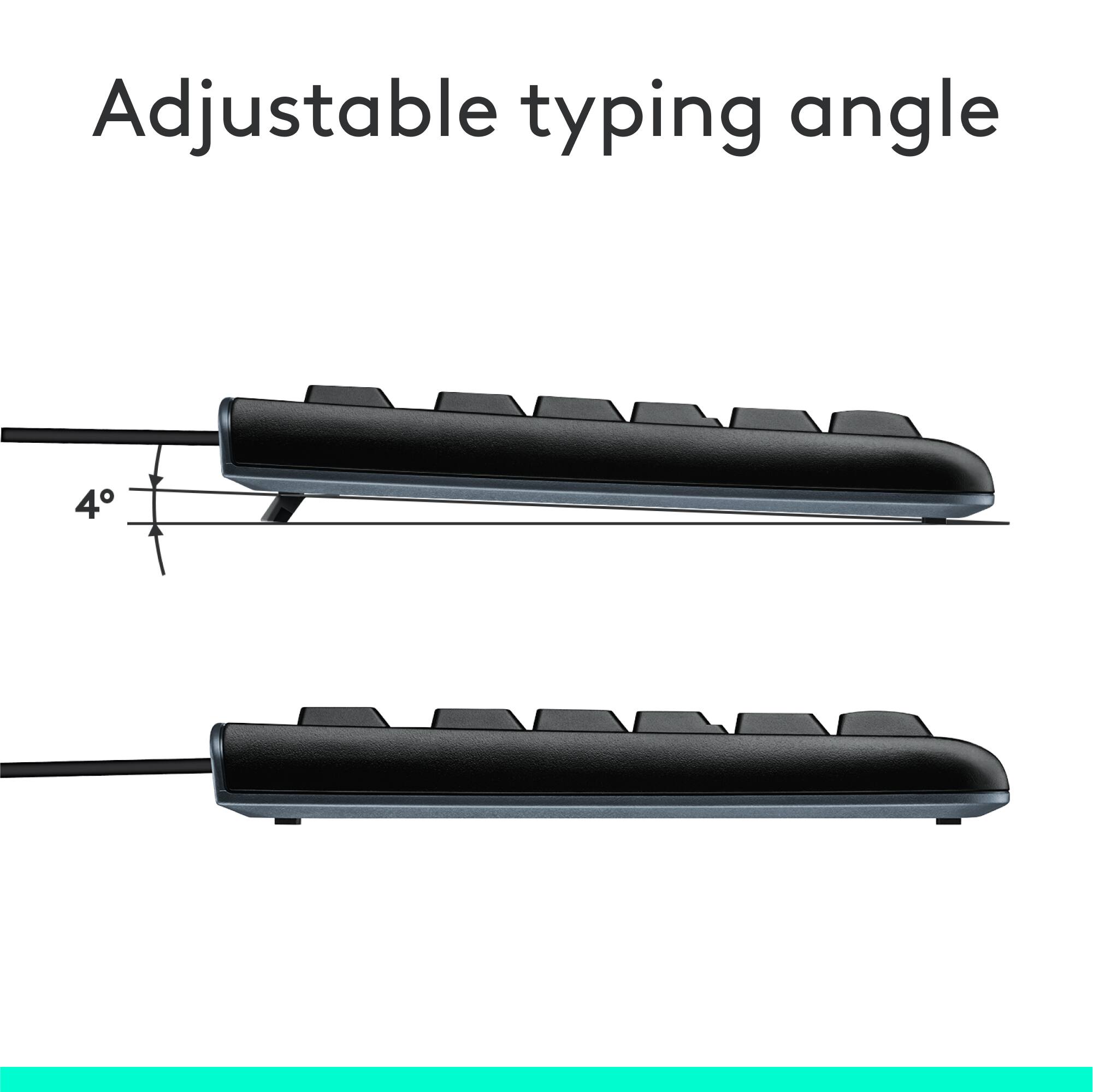 Adjustable typing angle 4