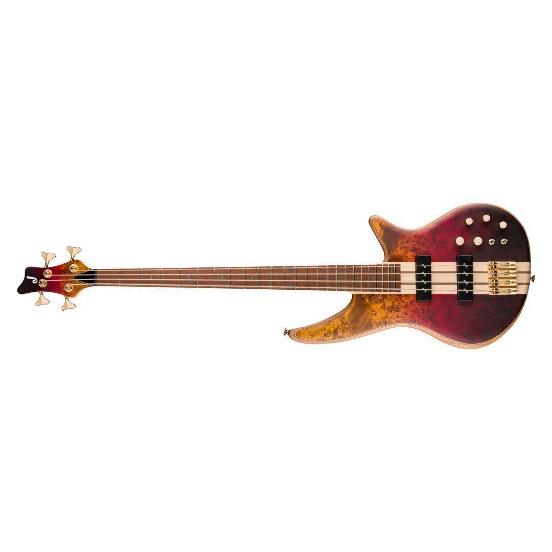 Left. Jackson - Jackson Pro Series Spectra Bass SBP IV Bass Guitar - Amber Flame.