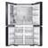 Alt View 12. Samsung - BESPOKE 23 cu. ft. 4-Door Flex French Door Counter Depth Smart Refrigerator with Customizable Panel Colors - Matte Black Steel.