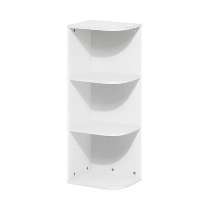 Front. Furinno - Pelli Cubic Storage Cabinet, Bookcase, Bookshelf, 8-Cube - White.