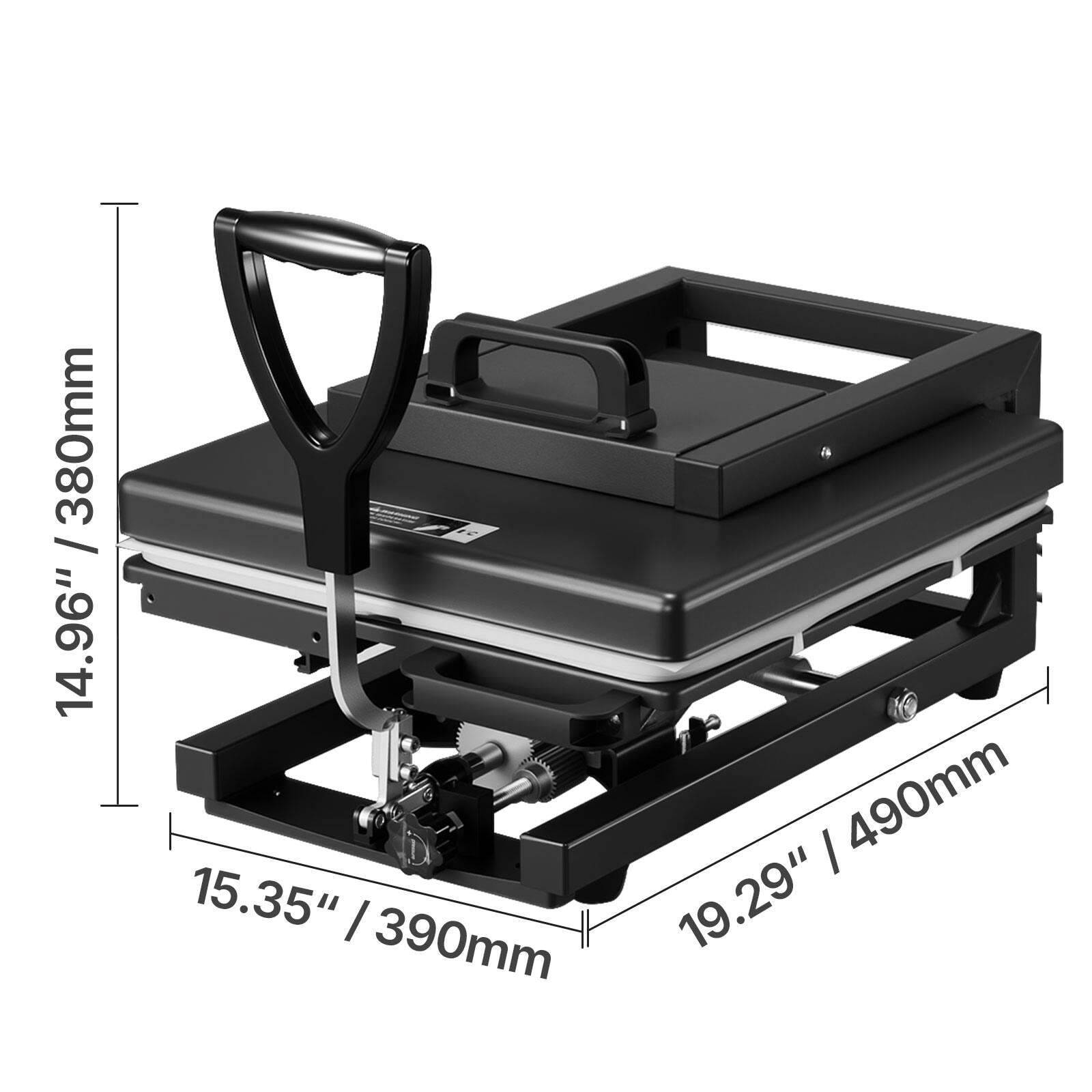 380mm / 14.96"  
490mm / 19.29"  
390mm / 15.35"