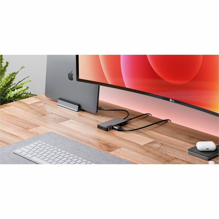 Alt View 3. Alogic - Alogic USB-C Fusion ALPHA 6-in-1 Hub V2 Compact Dock - Advanced USB-C hubs with multiple ports, including HDMI - Space Gray.
