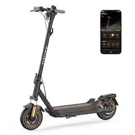 NAVEE - GT5 Max Electric Scooter, 55.9mi Max Range, 25MPH Max Speed, 1638W Motor, Front Fork & Rear Damping, 10" Tires - Black