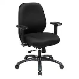 Office Star Products - 24 Hour Ergonomic Chair with 2-to-1 Synchro Tilt - Titanium