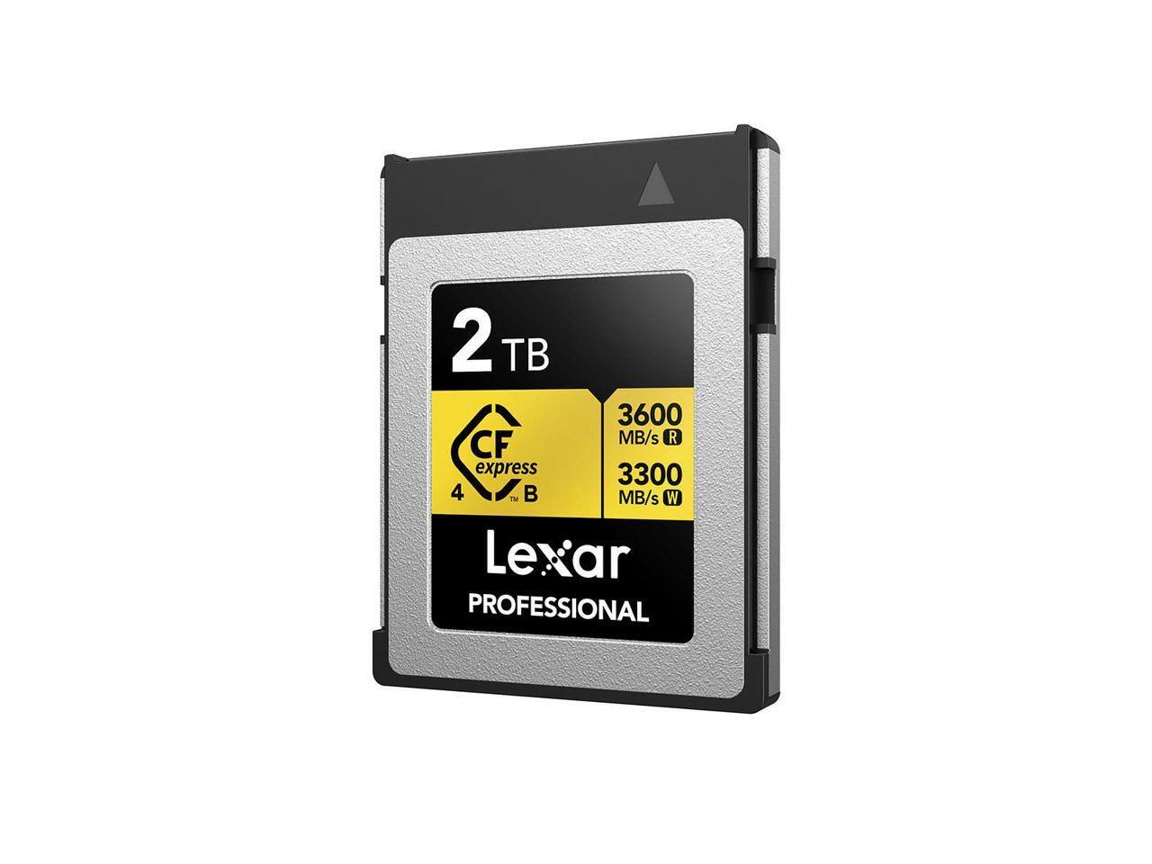 2 TB 3600 MB/s R 3300 MB/s W CF express 4 B Lexar PROFESSIONAL