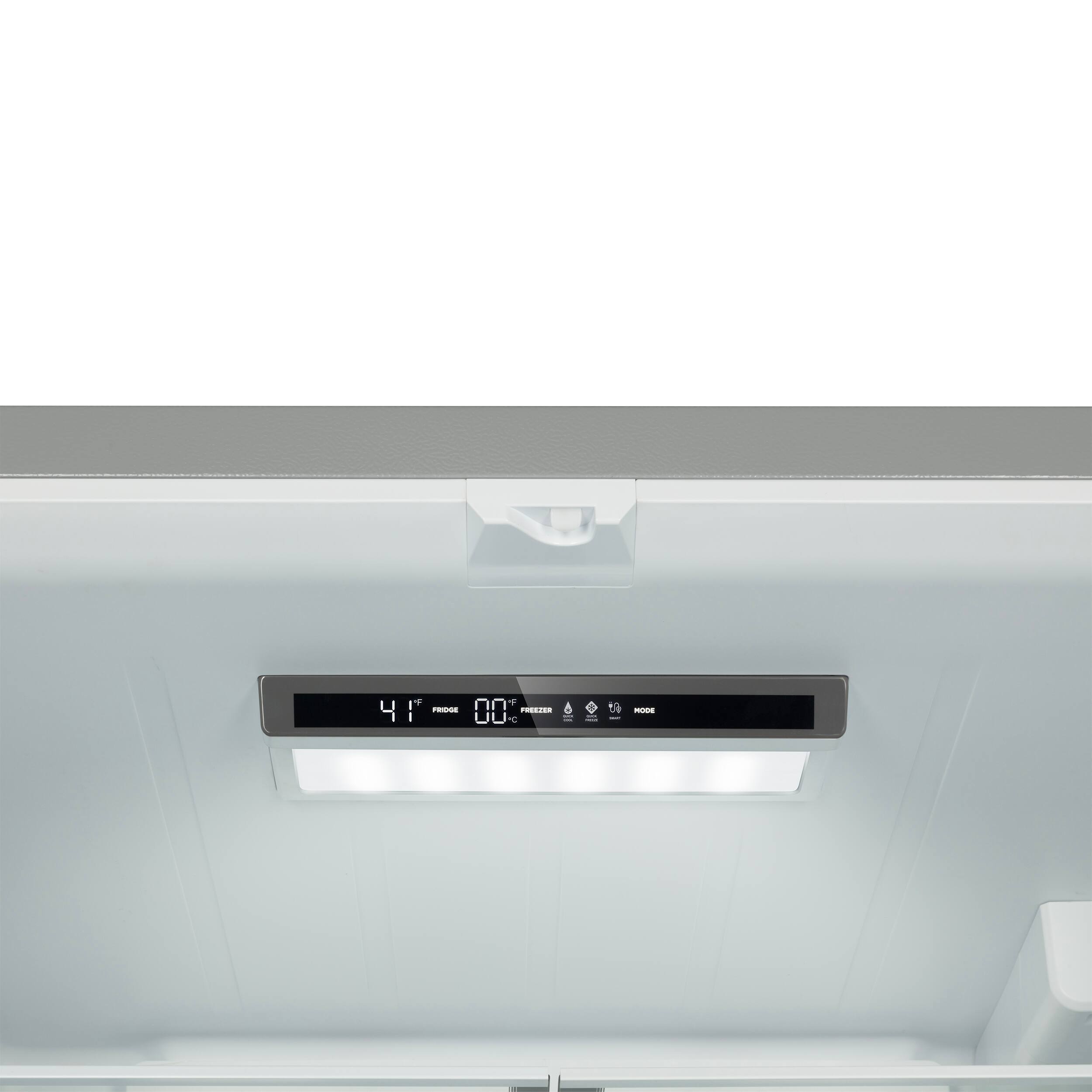 Alt View 4. Forno Appliances - Rivello 27.4 Cu. Ft. French Door Refrigerator with Internal Water Dispenser - Stainless Steel.