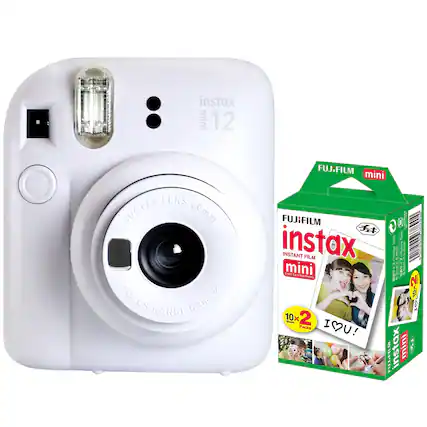instax mini 12
LENS: INSTAX 60mm
FOCUS RANGE: 0.3m
FUJIFILM instax mini
INSTANT FILM
10x2 PACKS
I ❤️ U!