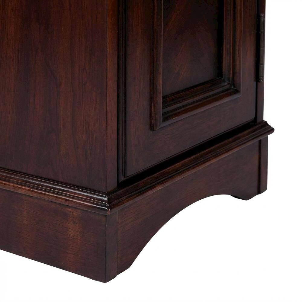 Alt View 1. Starlight Canyon Home - Transitional Chairside Chest with Storage - Dark Brown.
