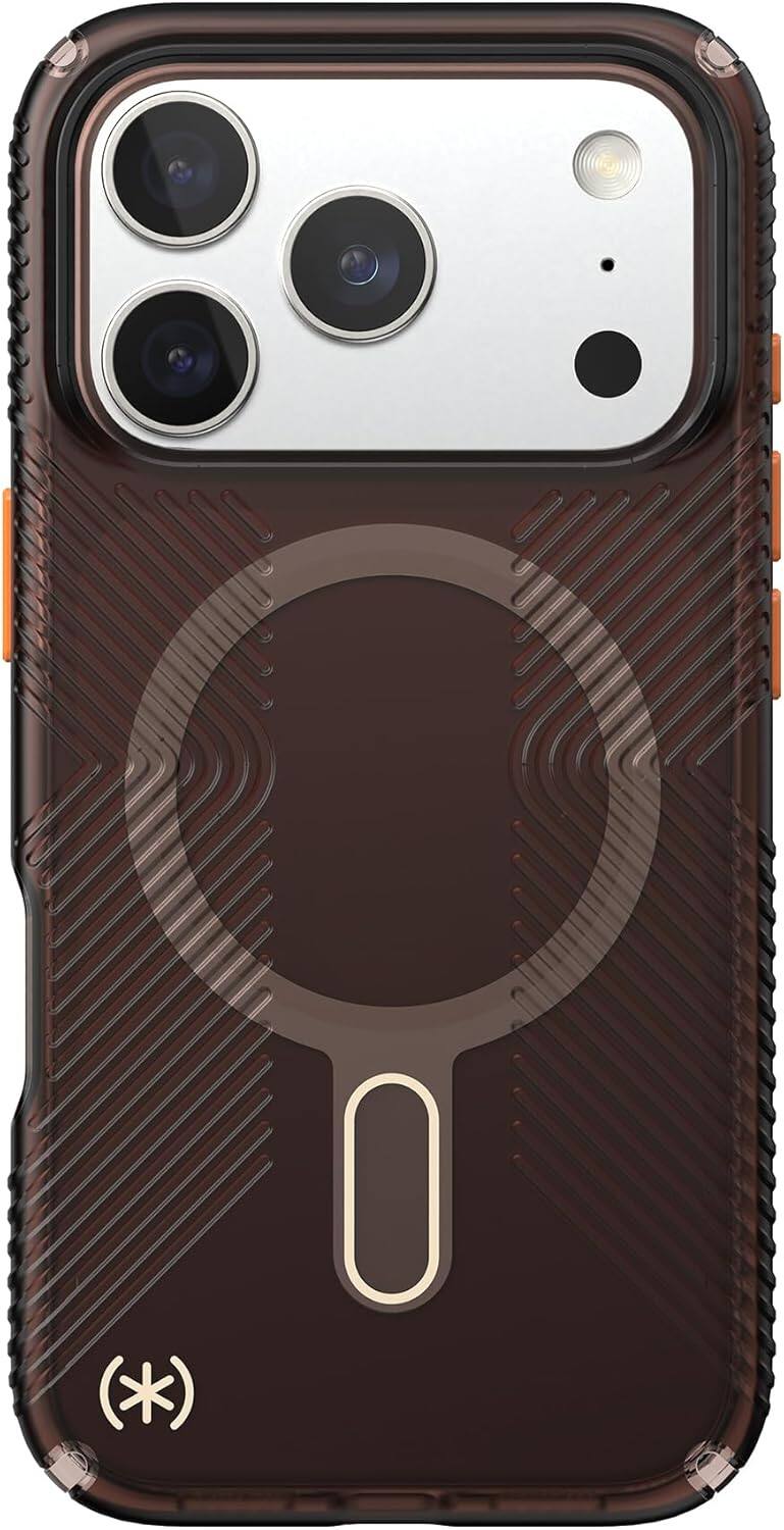 Speck - iPhone 17 Pro Grip + MS + CL - Luxury Shade Matte/Orange