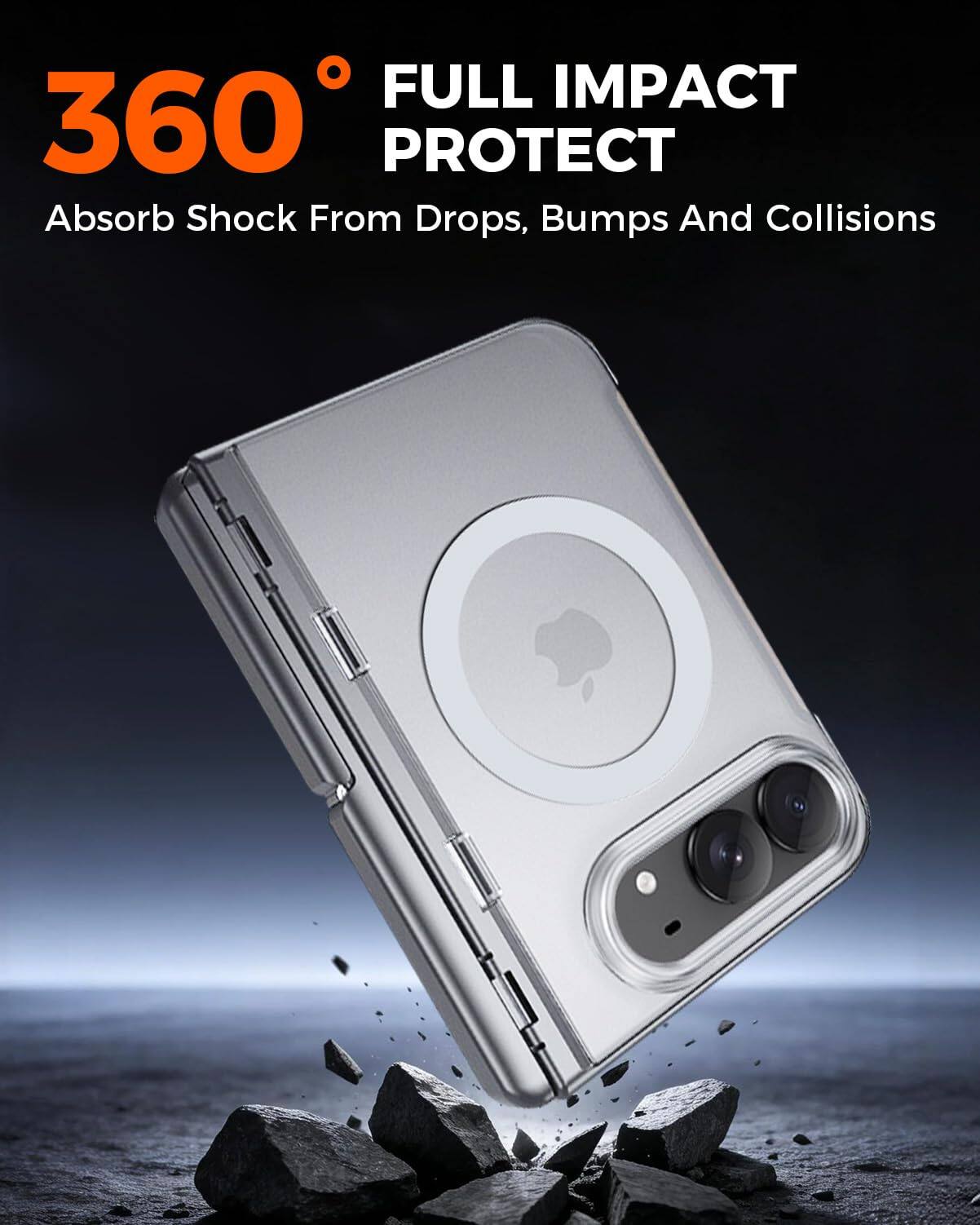 360° FULL IMPACT PROTECT  
Absorb Shock From Drops, Bumps And Collisions
