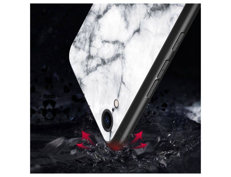 Back. kate spade new york - Kate Spade New York Protective Case for iPhone XR | Black & White Marble Design - Black & White Marble Design.