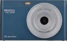 Vivitar - Full HD 1080P Point and Shoot Digital Camera - Navy Blue