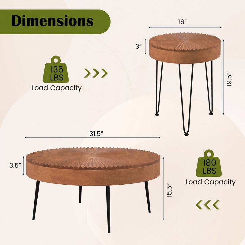 Dimensions
- 16" (diameter)
- 3" (height)
- 135 LBS Load Capacity
- 19.5" (height)
- 31.5" (diameter)
- 3.5" (height)
- 15.5" (height)
- 180 LBS Load Capacity