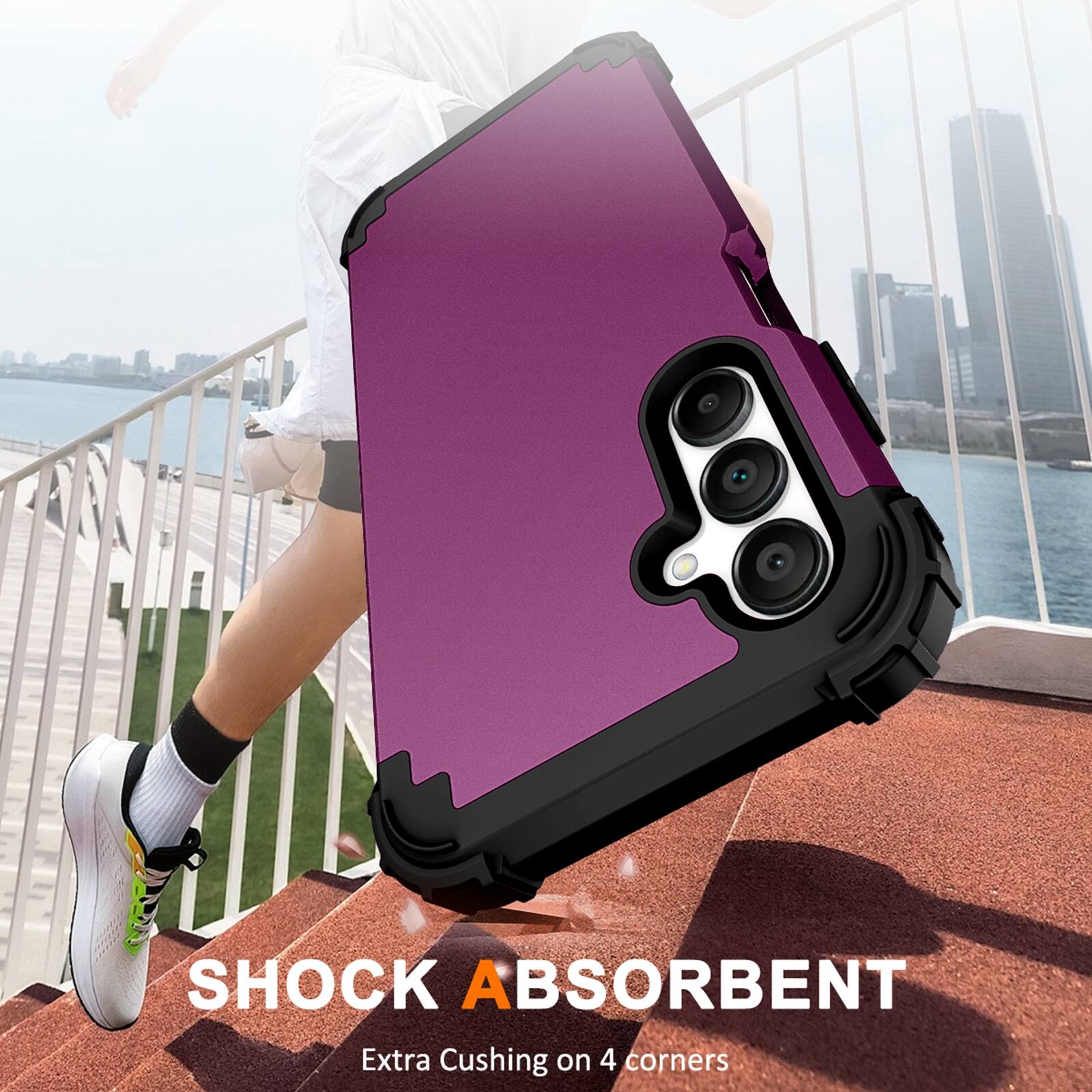 SHOCK ABSORBENT  
Extra Cushing on 4 corners