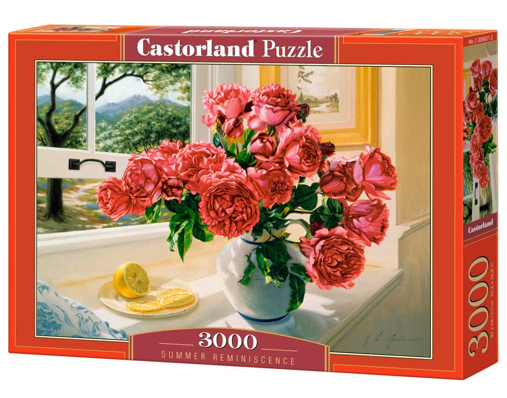 Castorland - 3000 Piece Jigsaw Puzzles, Summer Reminiscence , Still nature puzzle, Flowers in a vase, C-300631-2 - Red price history on PriceWatchPro