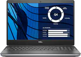 Dell - Precision 7550 15.6" Refurbished Laptop - Intel 10th Gen Core i7 with 32GB Memory - NVIDIA Quadro T1000 - 1TB SSD - Gray