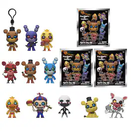 Monogram - Five Nights at Freddy's Series 1 Blind Bag 3D Foam Bag Clips | 3 Random